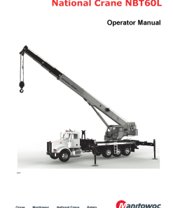 National Crane NBT60L Operators and Maintenance Manual PDF Download