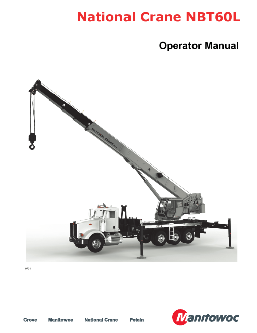 National Crane NBT60L Operators and Maintenance Manual PDF Download