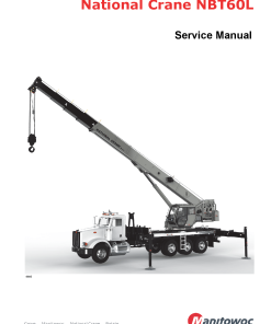 National Crane NBT60L Workshop Repair Service Manual PDF Download