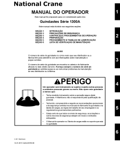 National Crane NC1300A Portuguese Operators and Maintenance Manual PDF Download