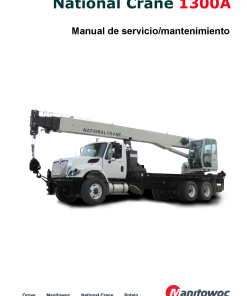 National Crane NC1300A Spanish Workshop Repair Service Manual PDF Download