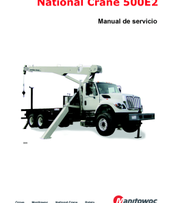 National Crane NC500E2 Spanish Workshop Repair Service Manual PDF Download