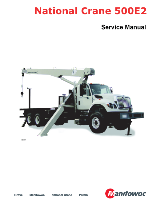 National Crane NC500E2 Workshop Repair Service Manual PDF Download