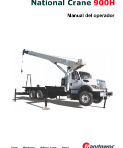 National Crane NC900 Spanish Operators and Maintenance Manual PDF Download