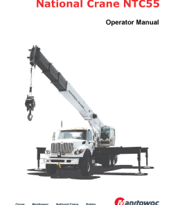 National Crane NTC55 Operators and Maintenance Manual PDF Download