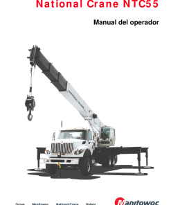 National Crane NTC55 Spanish Operators and Maintenance Manual PDF Download