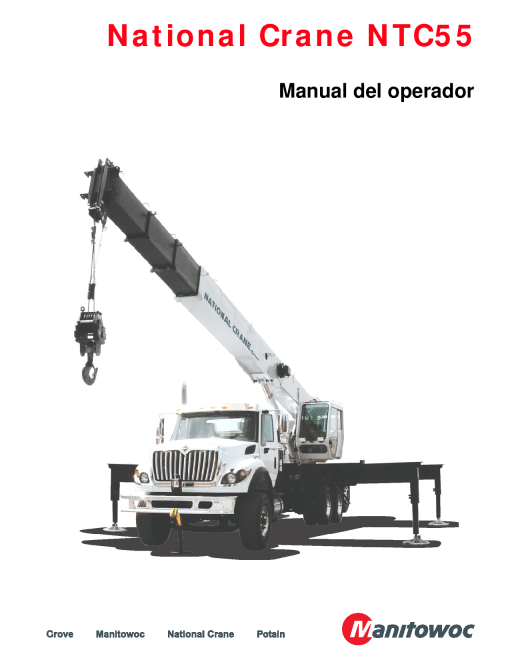 National Crane NTC55 Spanish Operators and Maintenance Manual PDF Download