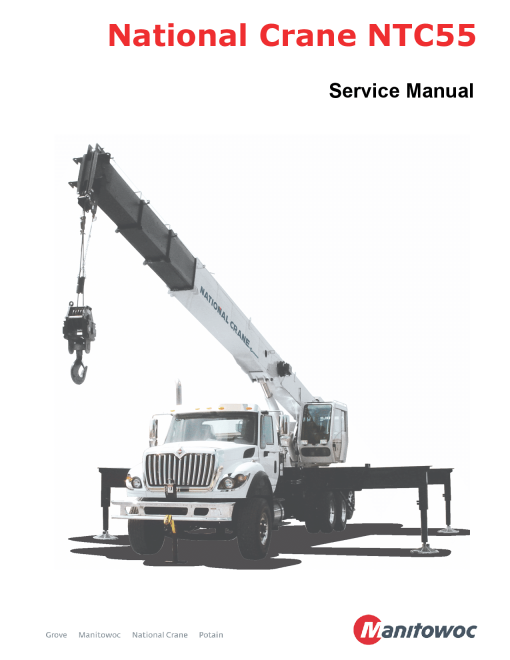 National Crane NTC55 Workshop Repair Service Manual PDF Download