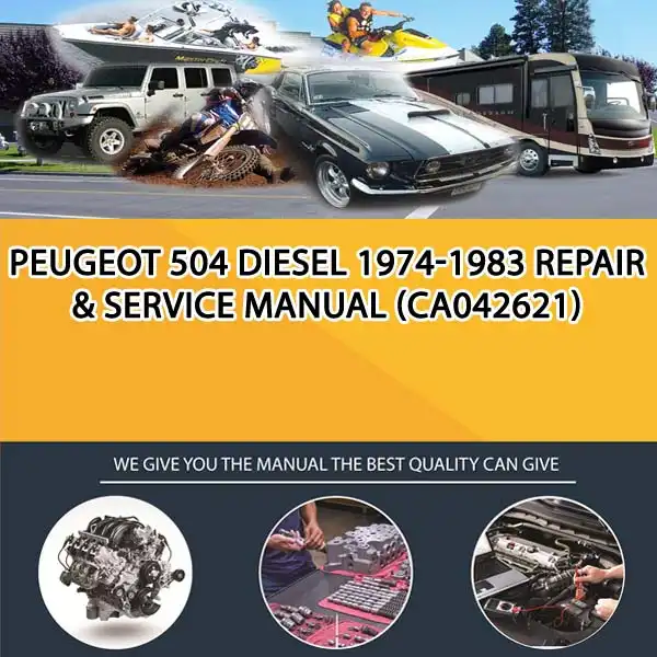 Peugeot 504 Diesel 1974-1983 Repair & Service Manual (CA042621)