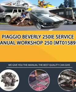 Piaggio Beverly 250Ie Service Manual Workshop 250 (MT015893)