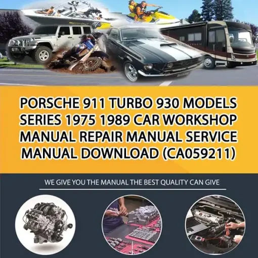 Porsche 911 Turbo 930 Models Series 1975 1989 Car Workshop Manual Repair Manual Service Manual Download (CA059211)