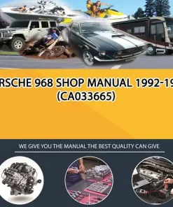 Porsche 968 Shop Manual 1992-1995 (CA033665)