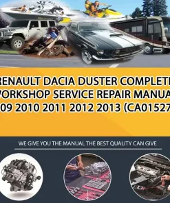 Renault Dacia Duster Complete Workshop Service Repair Manual 2009 2010 2011 2012 2013 (CA015279)