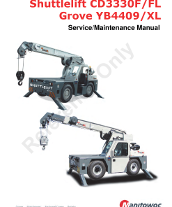Shuttlelift CD3330F FL Workshop Repair Service Manual PDF Download