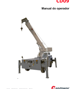 Shuttlelift GCD09, SCD09 Portuguese Operators and Maintenance Manual PDF Download