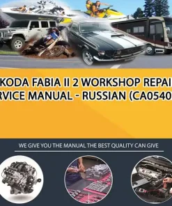 Skoda Fabia Ii 2 Workshop Repair Service Manual - Russian (CA054038)