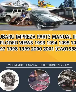 Subaru Impreza Parts Manual Ipl Exploded Views 1993 1994 1995 1996 1997 1998 1999 2000 2001 (CA013582)