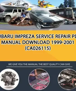 Subaru Impreza Service Repair Pdf Manual Download 1999-2001 (CA026115)