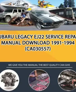 Subaru Legacy Ej22 Service Repair Manual Download 1991-1994 (CA030557)