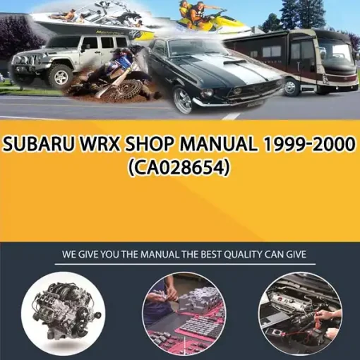 Subaru Wrx Shop Manual 1999-2000 (CA028654)