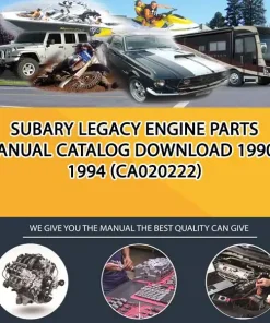 Subary Legacy Engine Parts Manual Catalog Download 1990-1994 (CA020222)
