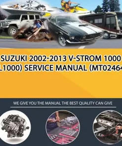 Suzuki 2002-2013 V-Strom 1000 (Dl1000) Service Manual (MT024648)