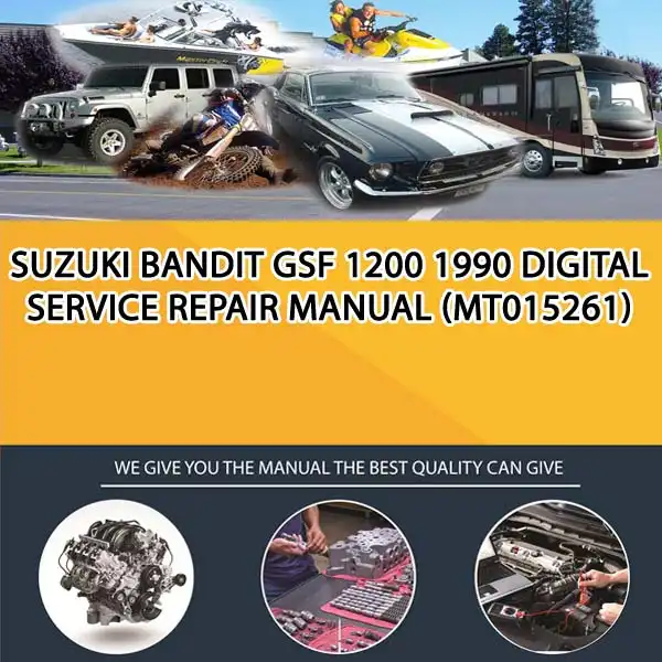 Suzuki Bandit Gsf 1200 1990 Digital Service Repair Manual (MT015261)
