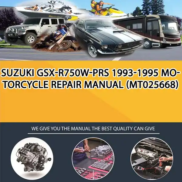 Suzuki Gsx-R750W-Prs 1993-1995 Motorcycle Repair Manual (MT025668)