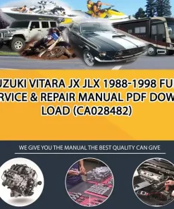 Suzuki Vitara Jx Jlx 1988-1998 Full Service & Repair Manual Pdf Download (CA028482)