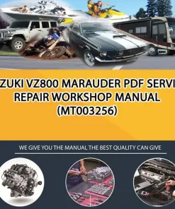 Suzuki Vz800 Marauder Pdf Service Repair Workshop Manual (MT003256)