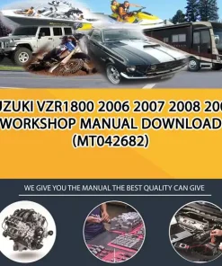 Suzuki Vzr1800 2006 2007 2008 2009 Workshop Manual Download (MT042682)