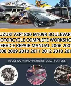 Suzuki Vzr1800 M109R Boulevard Motorcycle Complete Workshop Service Repair Manual 2006 2007 2008 2009 2010 2011 2012 2013 2014 (MT044802)