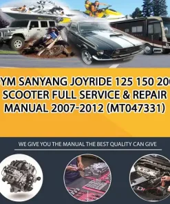 Sym Sanyang Joyride 125 150 200 Scooter Full Service & Repair Manual 2007-2012 (MT047331)