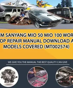 Sym Sanyang Mio 50 Mio 100 Workshop Repair Manual Download All Models Covered (MT002574)