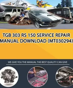 Tgb 303 Rs 150 Service Repair Manual Download (MT030294)