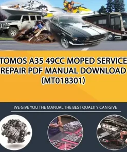 Tomos A35 49Cc Moped Service Repair Pdf Manual Download (MT018301)