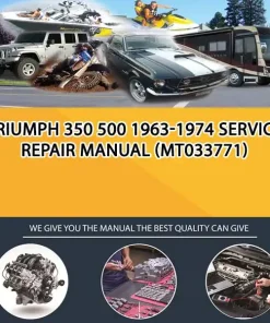 Triumph 350 500 1963-1974 Service Repair Manual (MT033771)