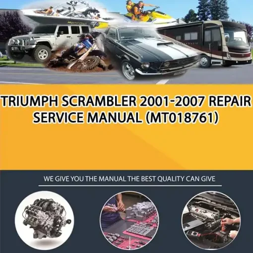 Triumph Scrambler 2001-2007 Repair Service Manual (MT018761)