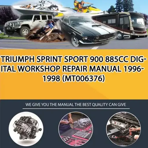 Triumph Sprint Sport 900 885Cc Digital Workshop Repair Manual 1996-1998 (MT006376)