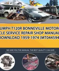 Triumph T120R Bonneville Motorcycle Service Repair Shop Manual Download 1959-1974 (MT044594)