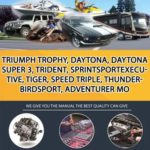 Triumph Trophy, Daytona, Daytona Super 3, Trident, SprintSportExecutive, Tiger, Speed Triple, ThunderbirdSport, Adventurer Mo (MT029225)