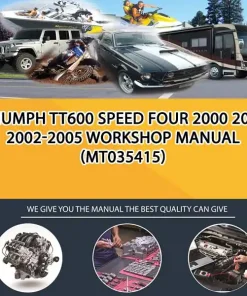 Triumph Tt600 Speed Four 2000 2001 2002-2005 Workshop Manual (MT035415)