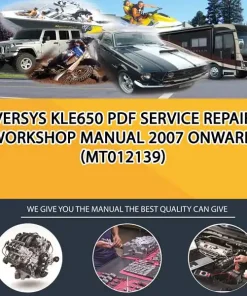 Versys Kle650 Pdf Service Repair Workshop Manual 2007 Onward (MT012139)