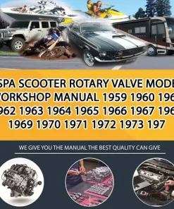 Vespa Scooter Rotary Valve Models Workshop Manual 1959 1960 1961 1962 1963 1964 1965 1966 1967 1968 1969 1970 1971 1972 1973 197 (MT013181)