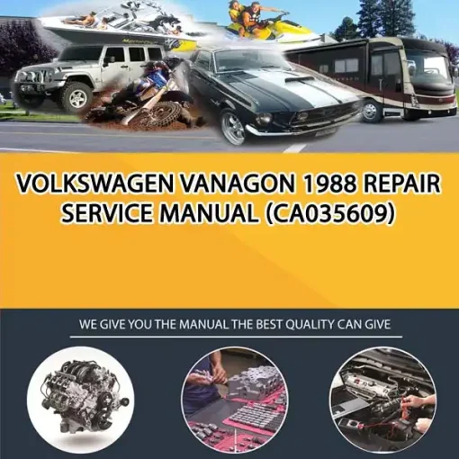 Volkswagen Vanagon 1988 Repair Service Manual (CA035609)