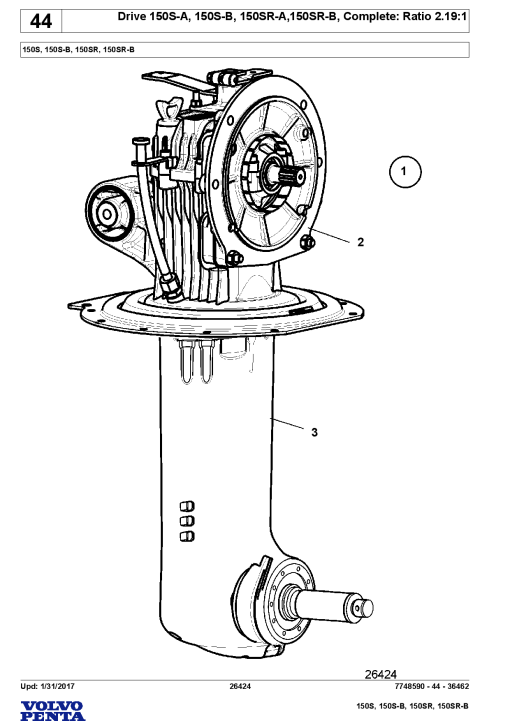 Volvo 150S, 150SB, 150SR, 150SRB Parts manual catalog PDF Download