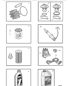Volvo 4 3GL P Engine Parts manual catalog PDF Download