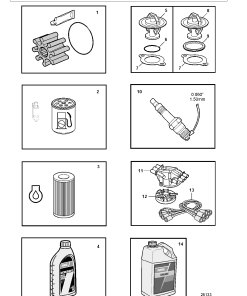Volvo 4 3GXiE M Engine Parts manual catalog PDF Download