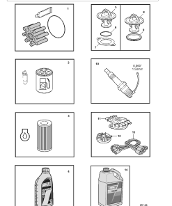 Volvo 5 0GXiC P Engine Parts manual catalog PDF Download