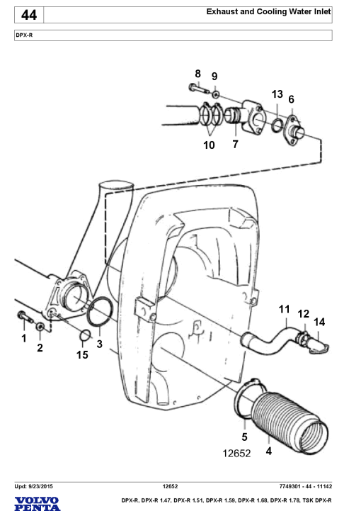 Volvo DPXR- 1.47 1.51 1.59 1.68 1.78, TSK DPX-R Parts manual catalog PDF Download